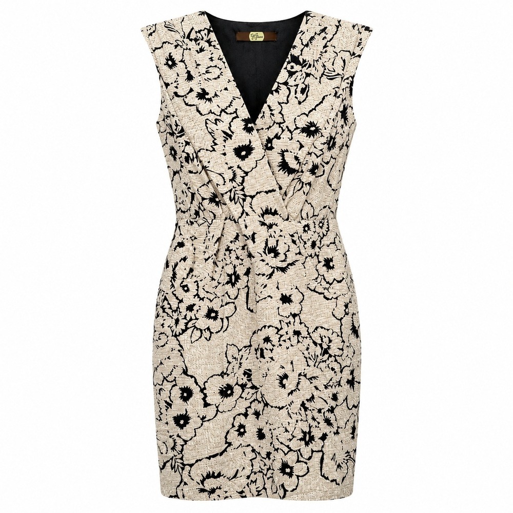 NWT Eva Franco Romantic Garden Party Linen Dress Women Size 2 Bloomcore Cottage